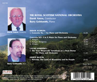 The Music of: Isidor Achron, Lazar Saminsky, Ernest Bloch. Conductor: David Amos — The Royal Scottish National Orchestra, Barry Goldsmith, Piano