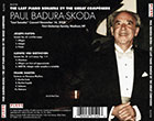Badura-Skoda: The Last Piano Sonatas by the Great Composers