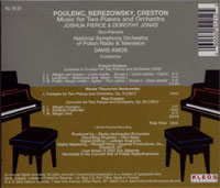 Concertos for Two Pianos and Orchestra, Joshua Pierce and Dorothy Jonas Duo-Pianos